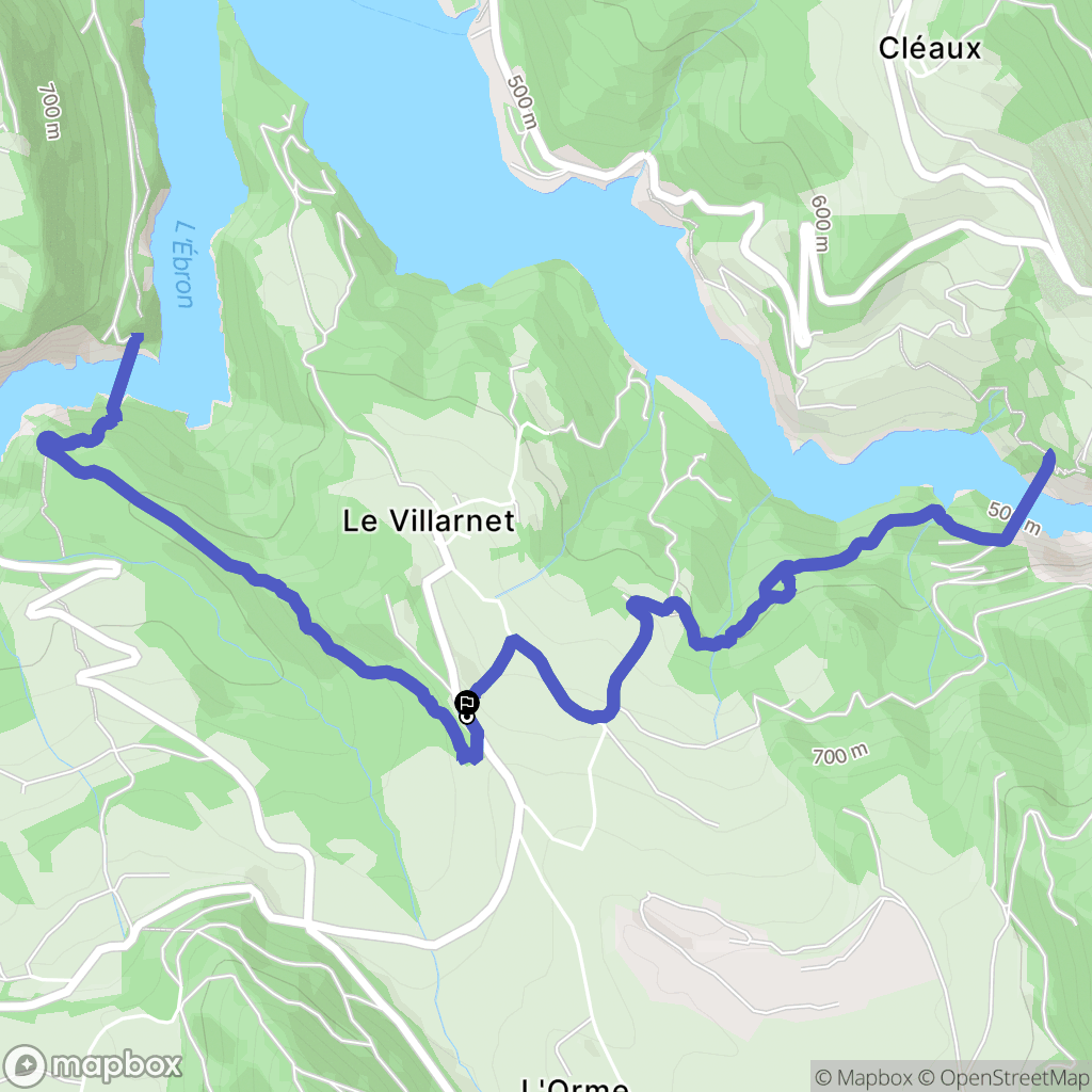 Lavars : carte du parcours de randonnée - France