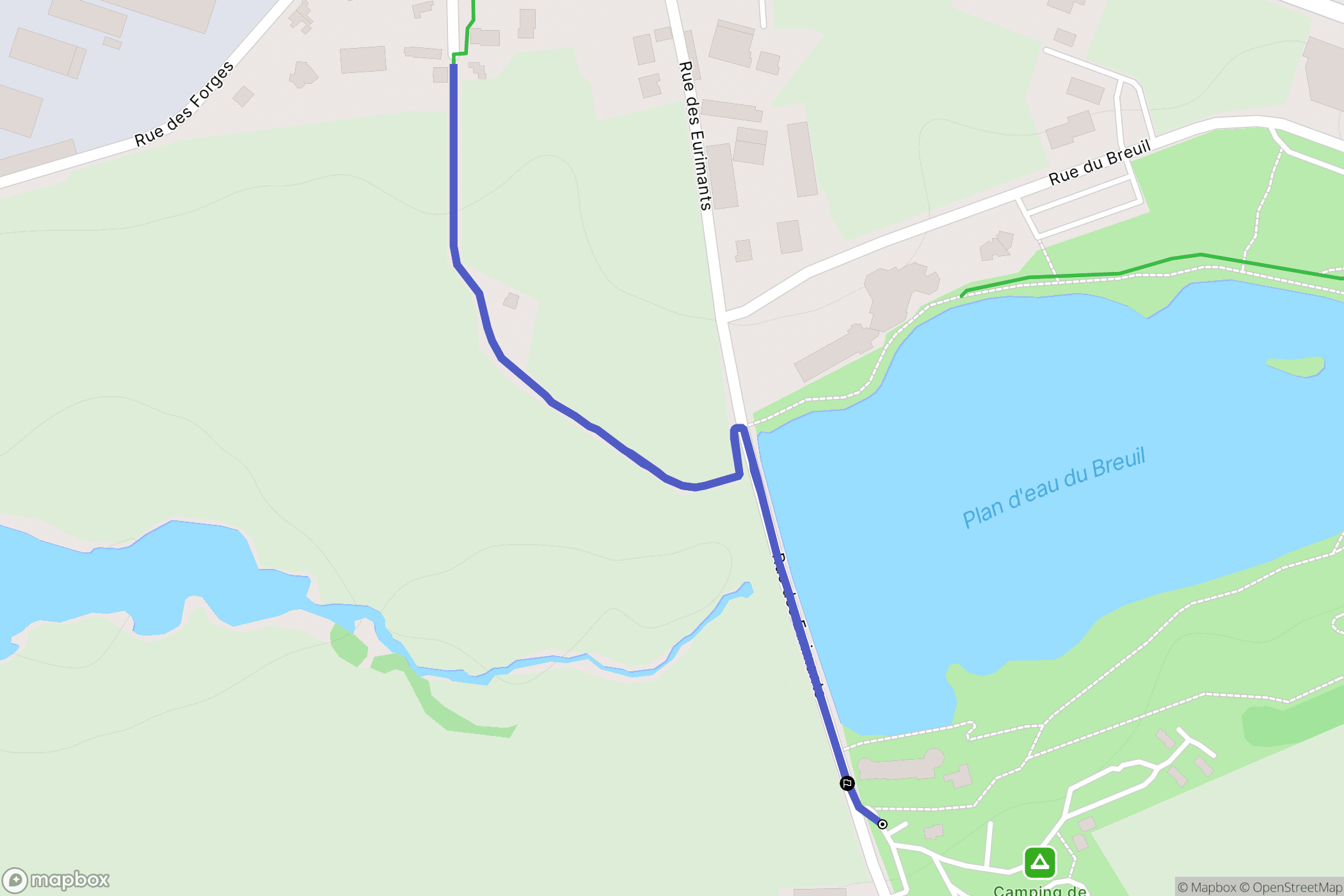 Bourbon-Lancy : carte du parcours de randonnée - France