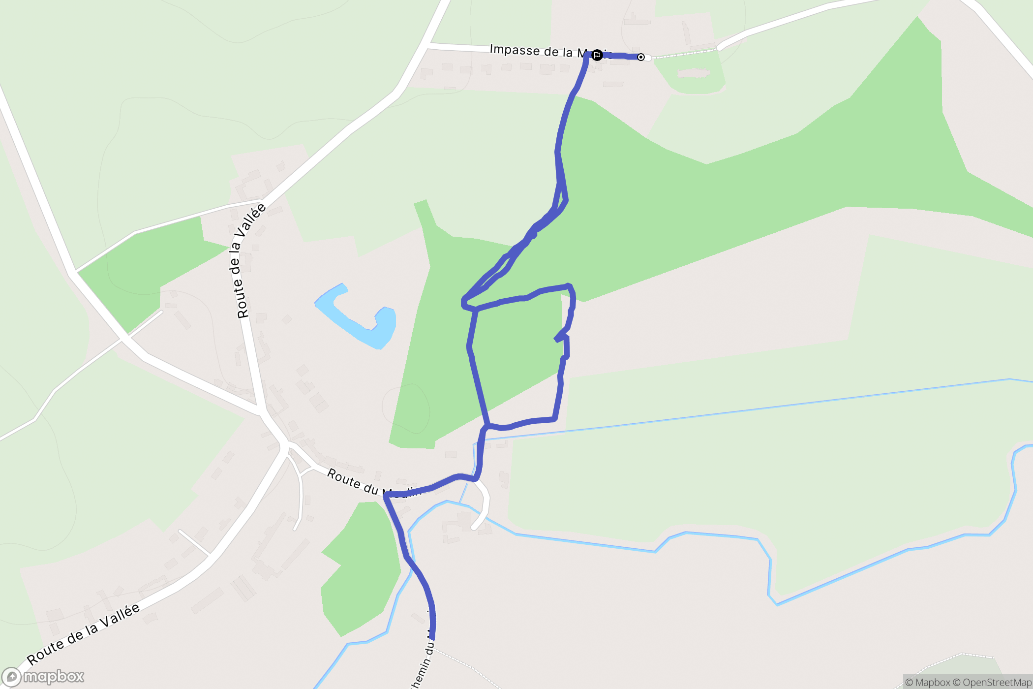 Tigny-Noyelle : carte du parcours de randonnée - France
