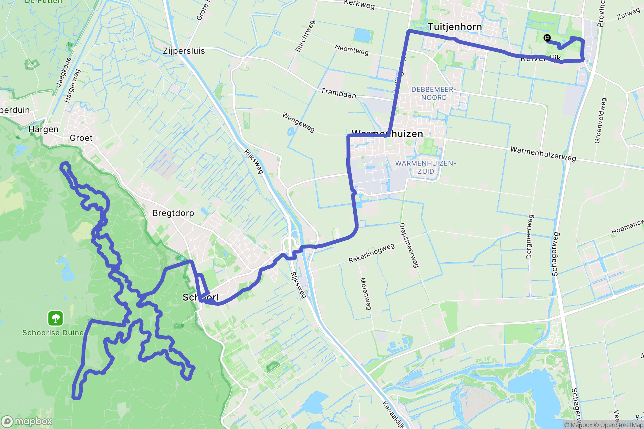Tuitjenhorn: routekaart voor buitenactiviteiten - Netherlands