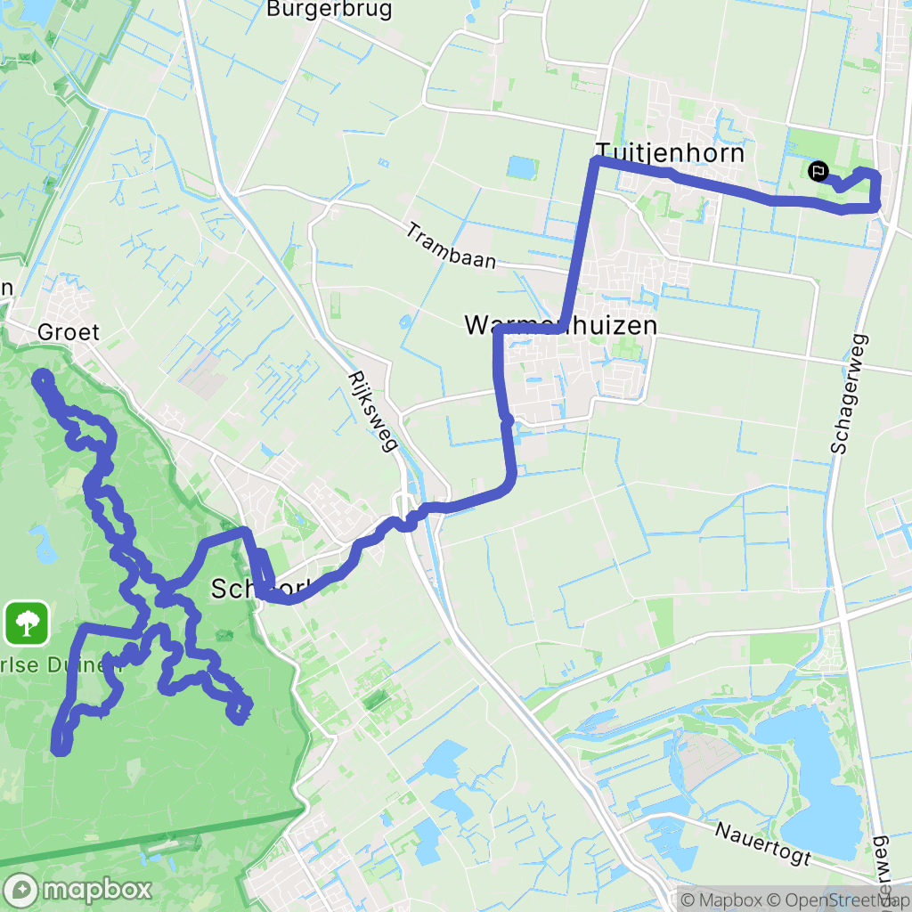 Tuitjenhorn: routekaart voor buitenactiviteiten - Netherlands