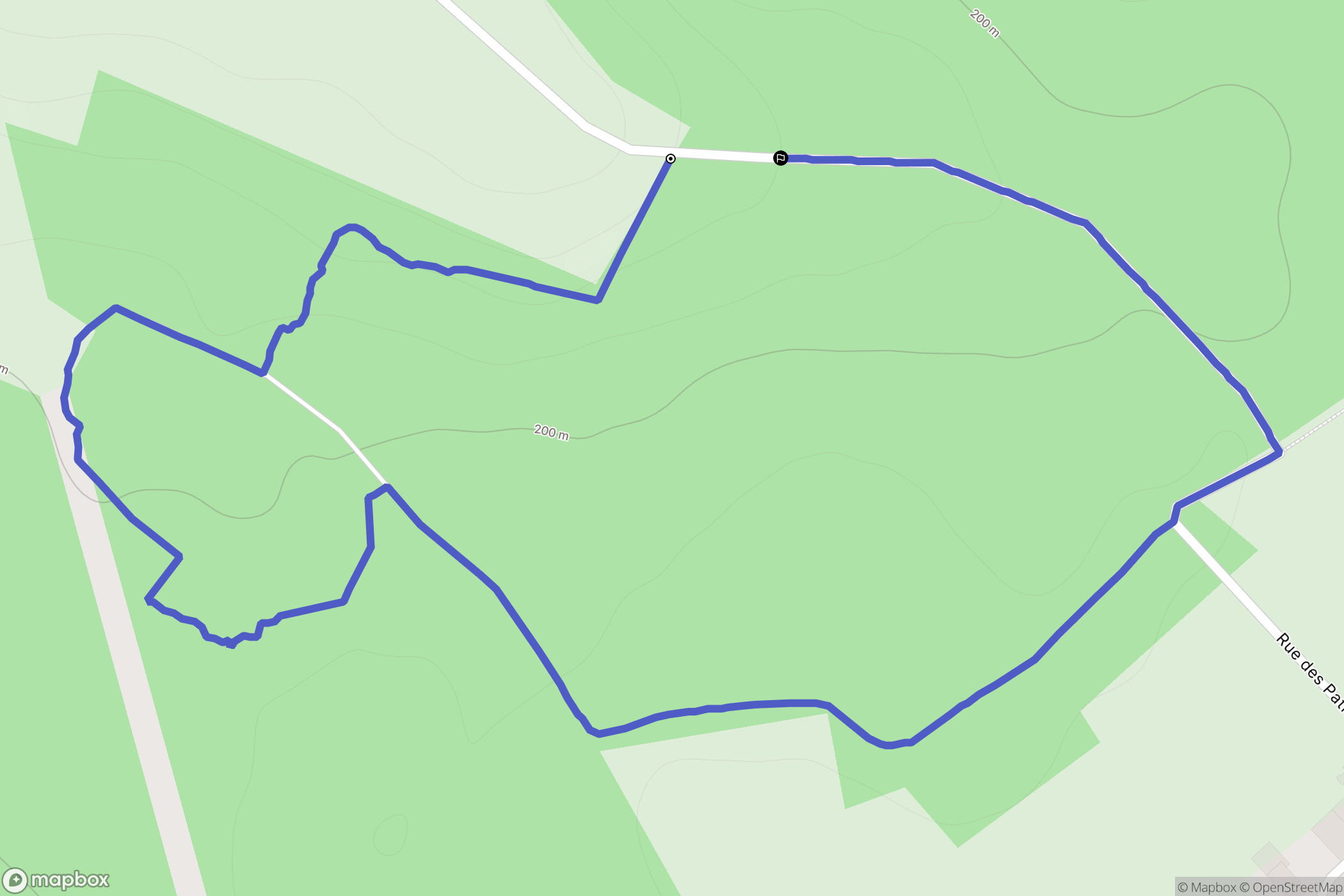 Saint-Germain-sur-Bresle : carte du parcours de randonnée - France