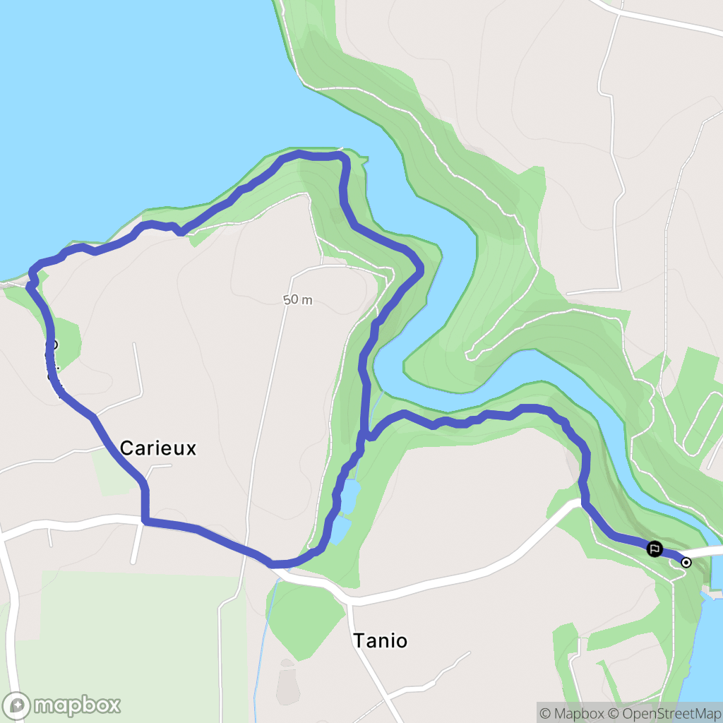 Hillion : carte du parcours de randonnée - France
