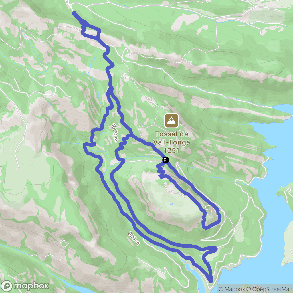 Sant Llorenç de Morunys : carte du parcours de randonnée - Spain