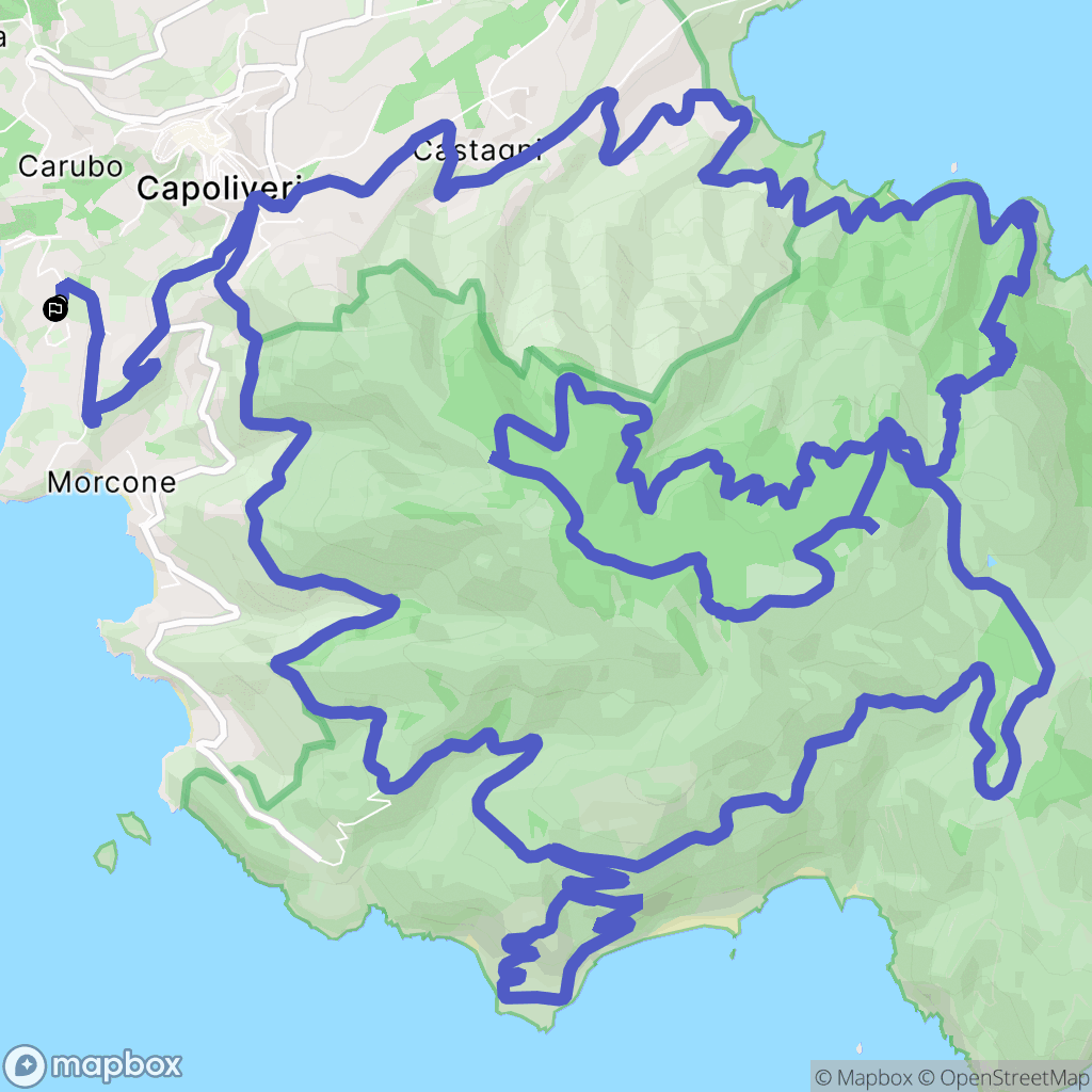  : carte du parcours de randonnée - Italy