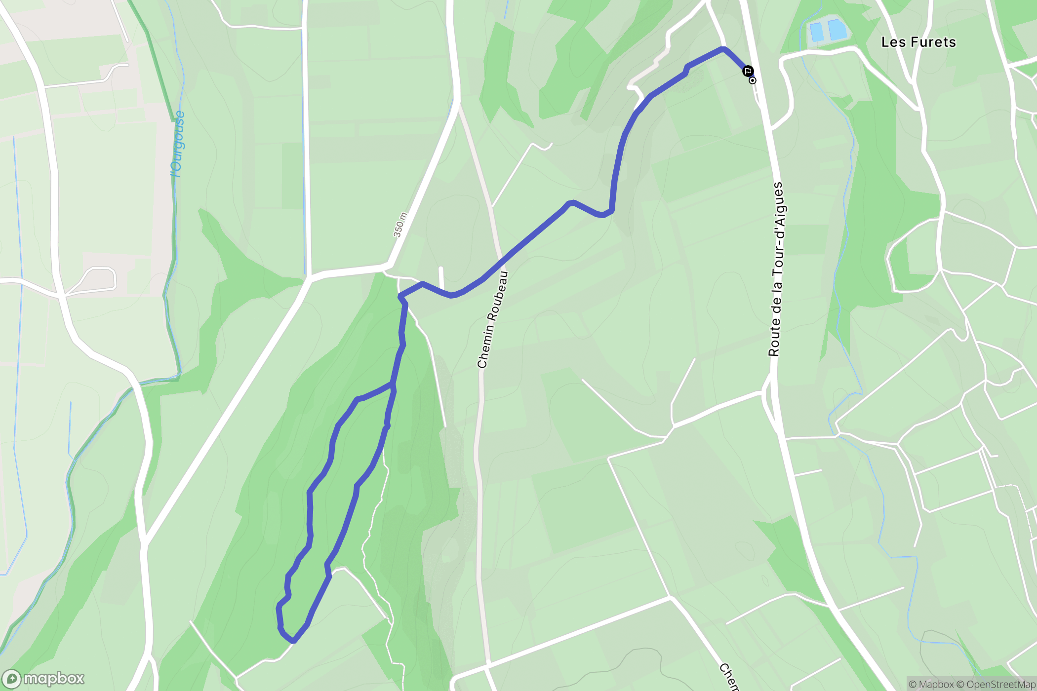 Saint-Martin-de-la-Brasque : carte du parcours de randonnée - France