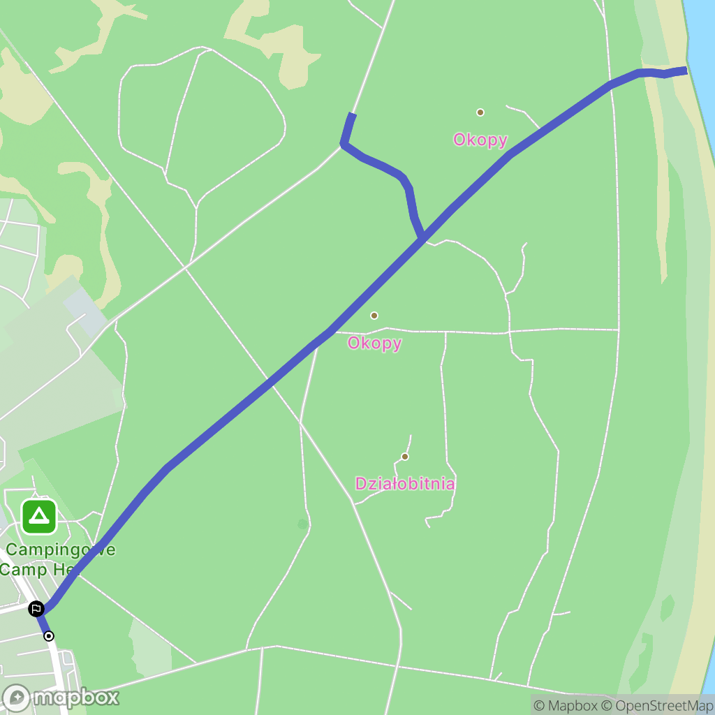 Hel: mapa trasy - Poland