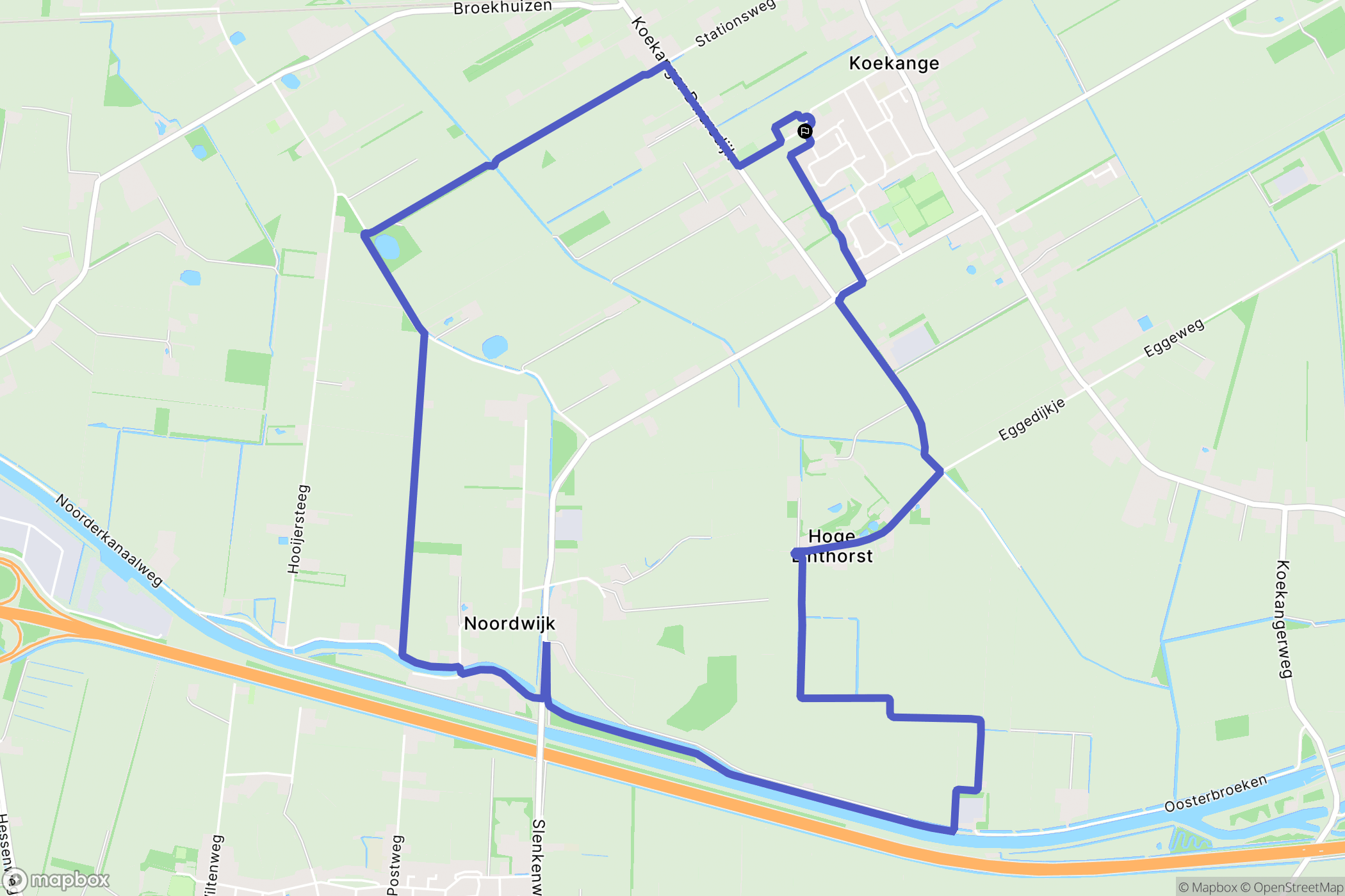 Koekange: routekaart voor buitenactiviteiten - Netherlands