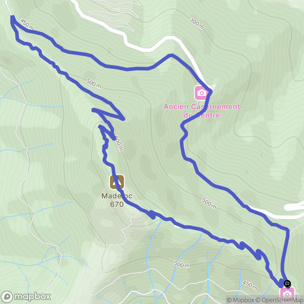 Port-Vendres : carte du parcours de randonnée - France