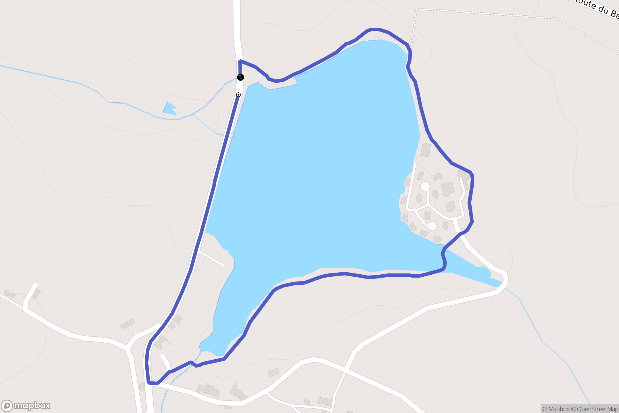 Magnac-Laval : carte du parcours de randonnée - France