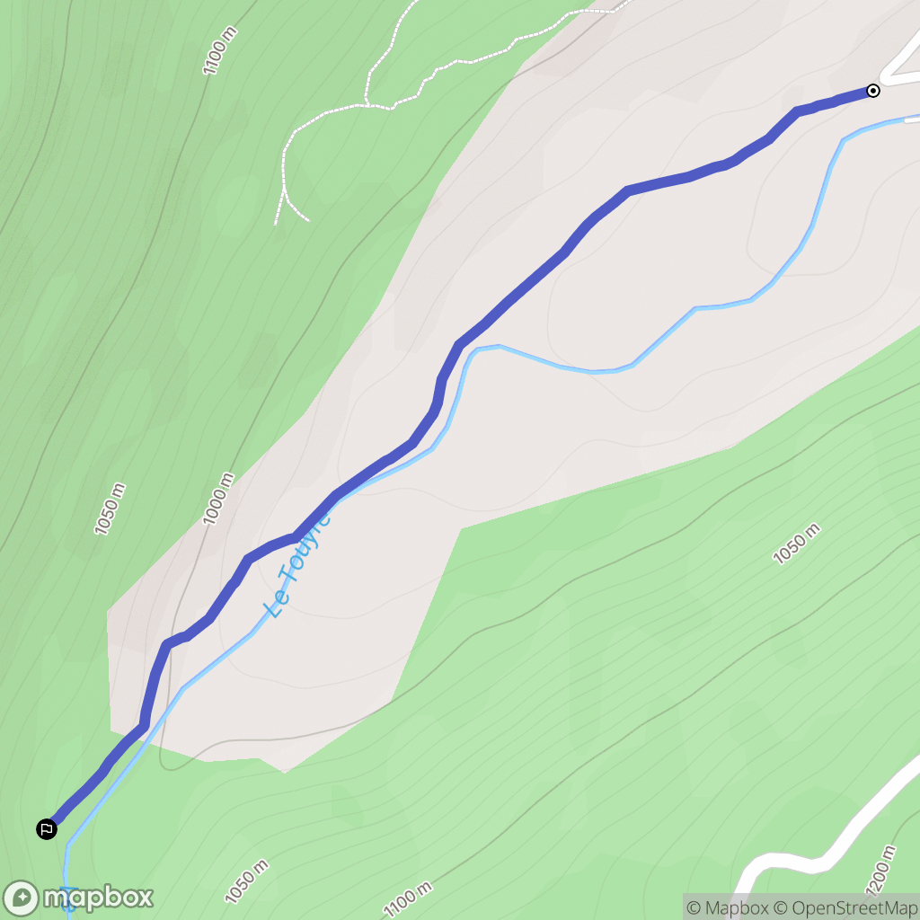 Montferrier : carte du parcours de randonnée - France