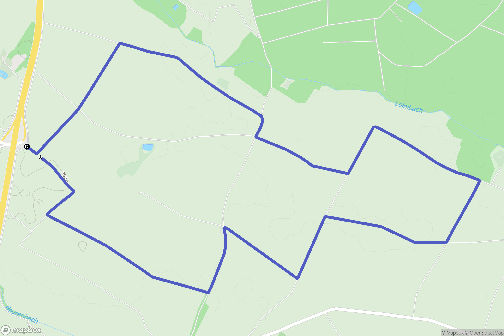 Aspach-le-Bas : carte du parcours de randonnée - France