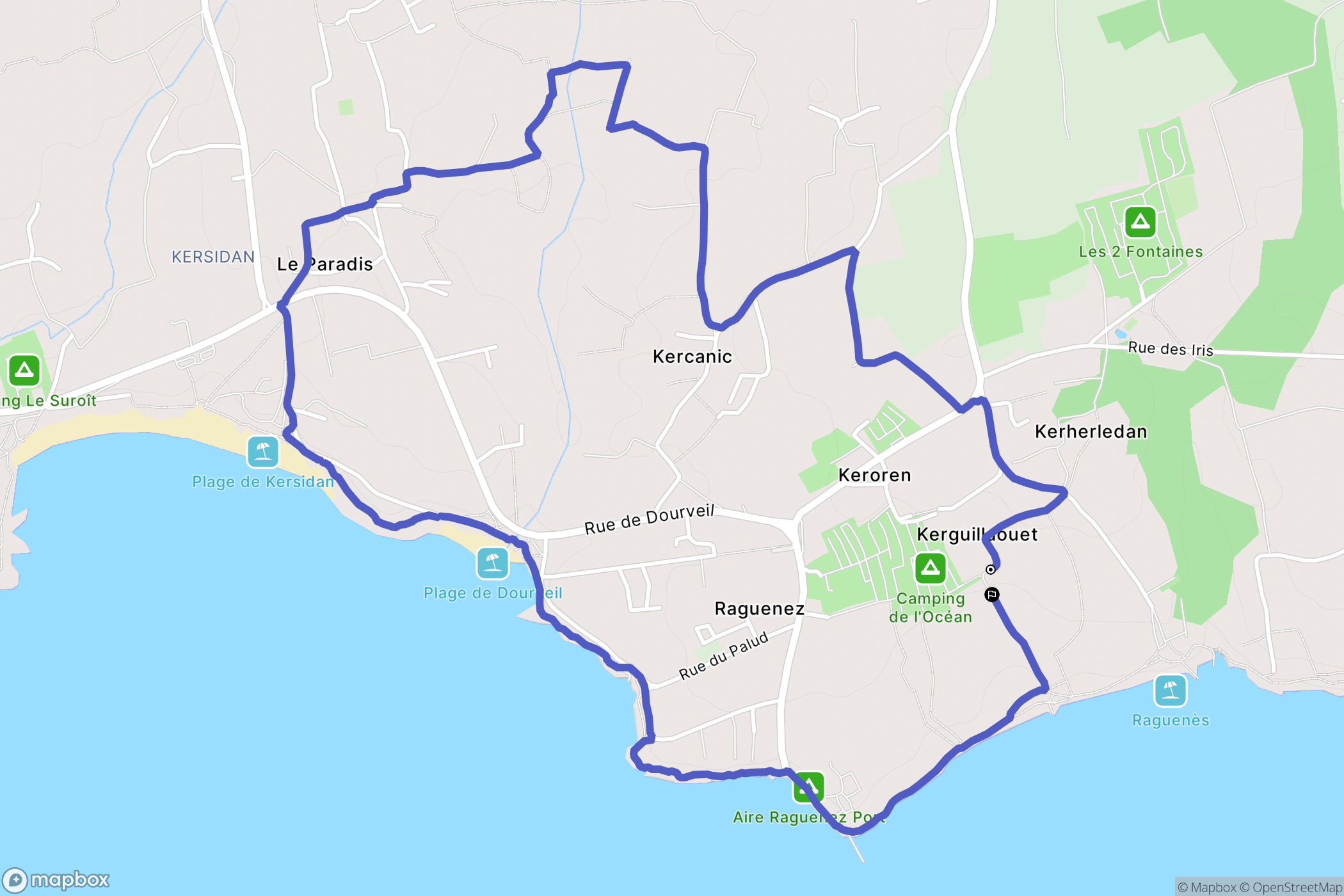 Névez: routekaart voor buitenactiviteiten - France