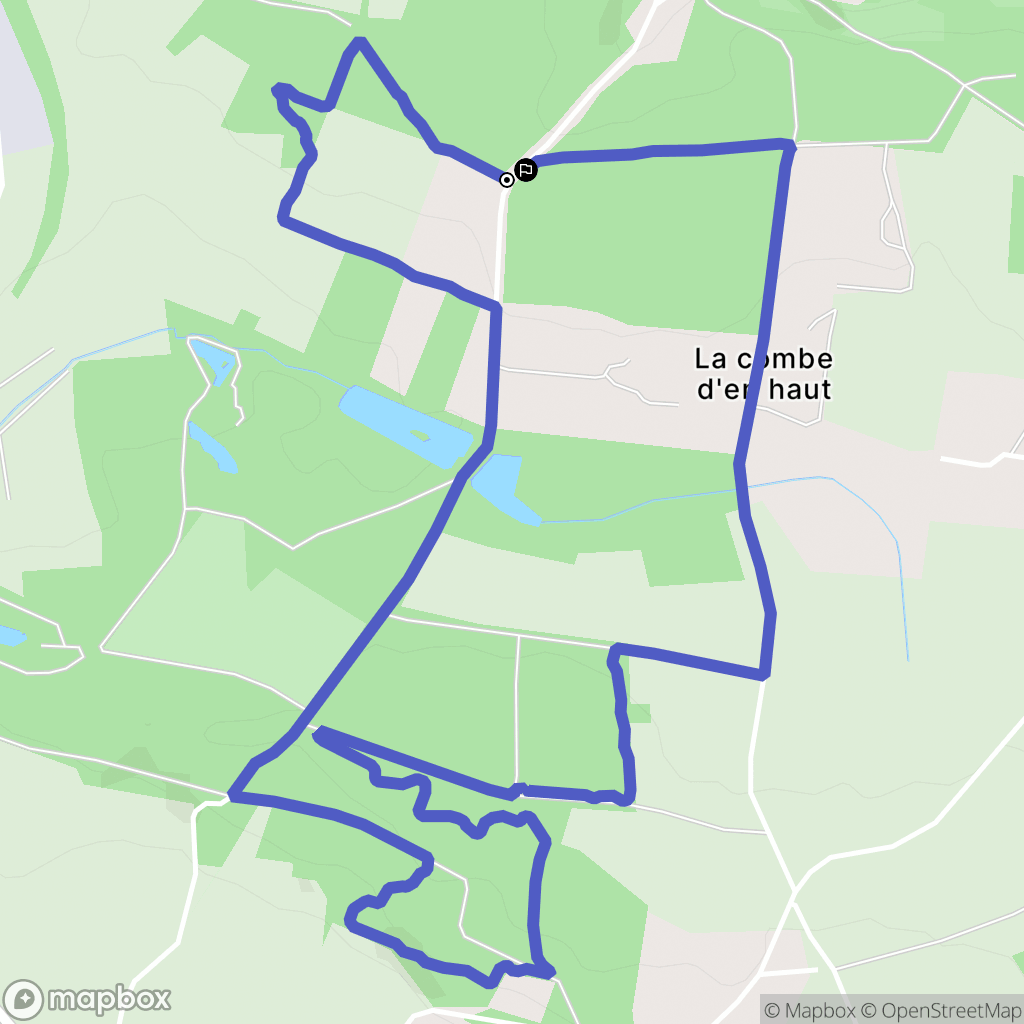 Malestroit : carte du parcours de randonnée - France