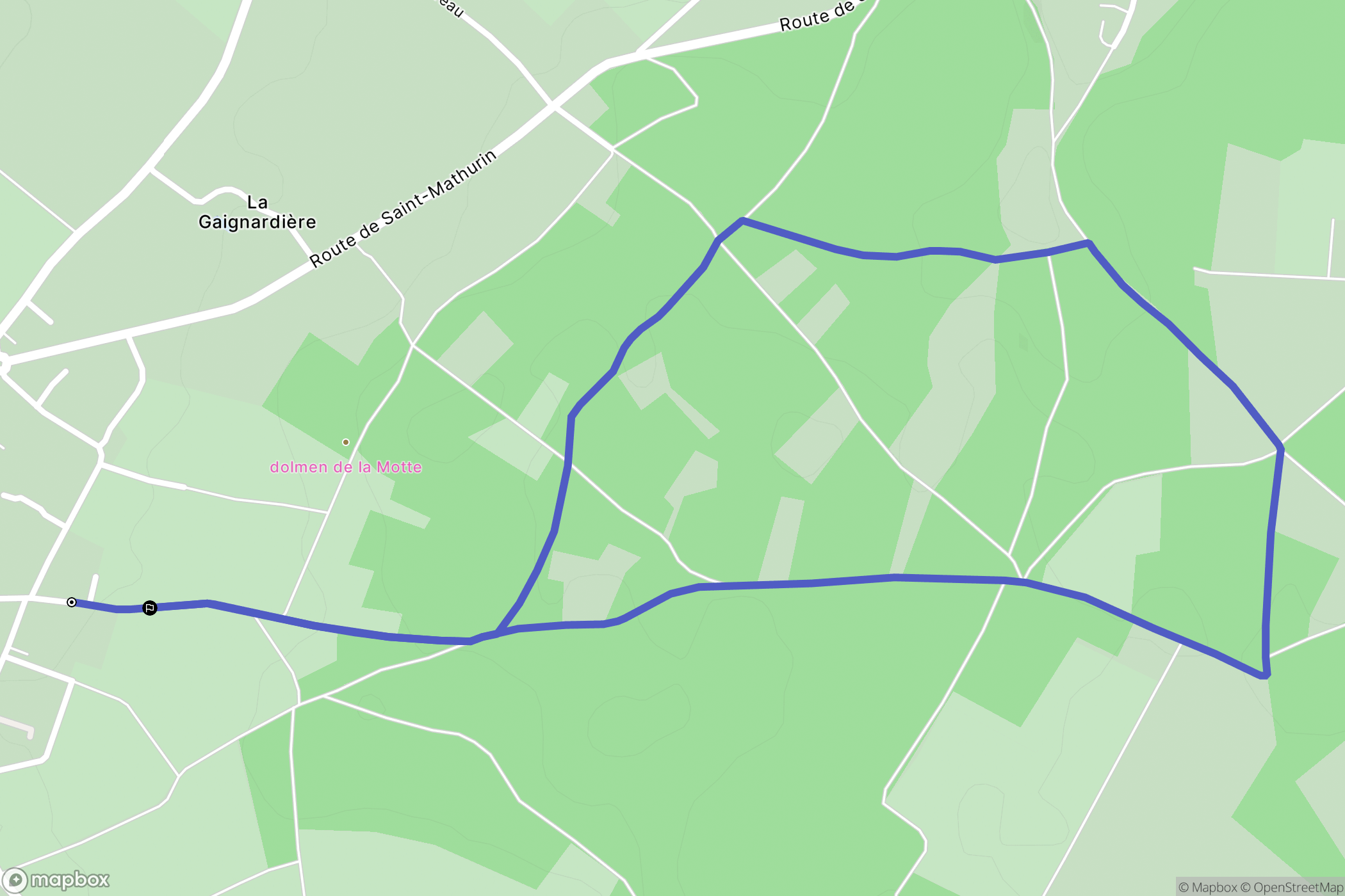 Brissac Loire Aubance : carte du parcours de randonnée - France