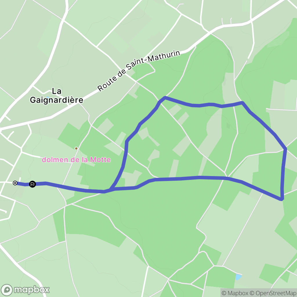 Brissac Loire Aubance : carte du parcours de randonnée - France