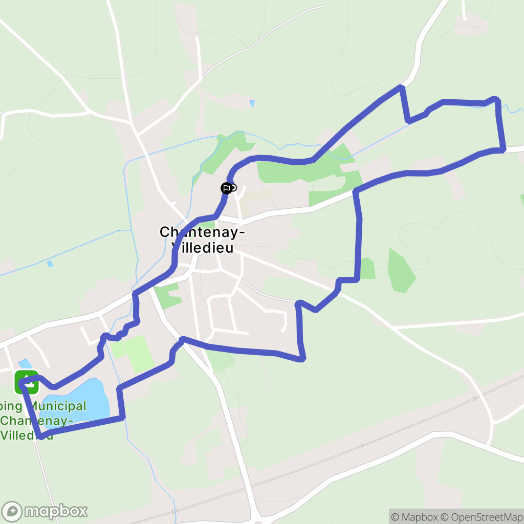 Chantenay-Villedieu : carte du parcours de randonnée - France