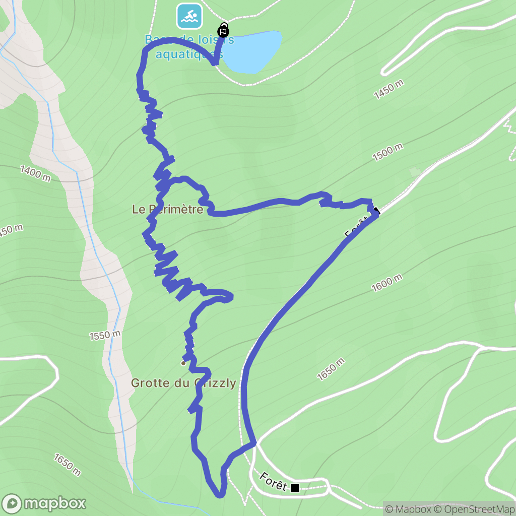 Villarodin-Bourget : carte du parcours de randonnée - France