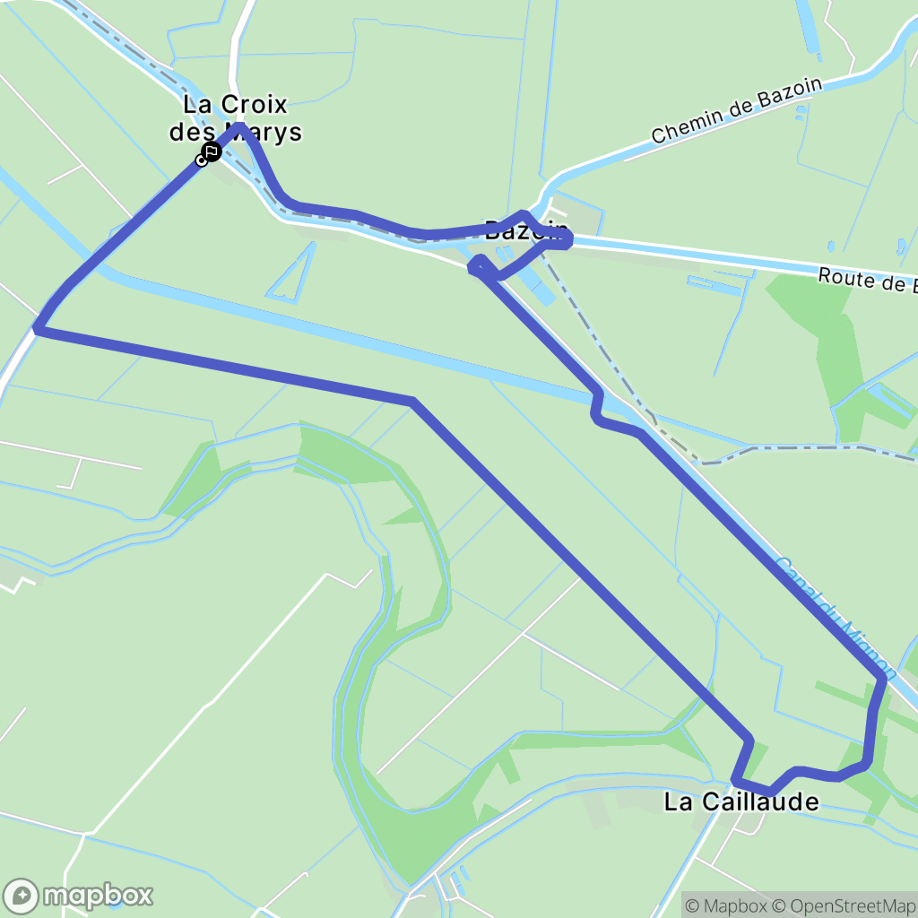 La Ronde : carte du parcours de randonnée - France