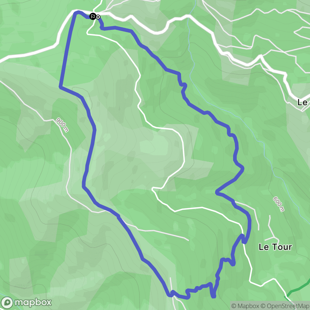Saint-Martin-de-Lansuscle : carte du parcours de randonnée - France