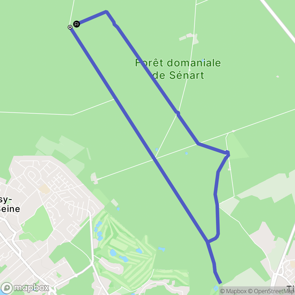 Soisy-sur-Seine : carte du parcours de randonnée - France
