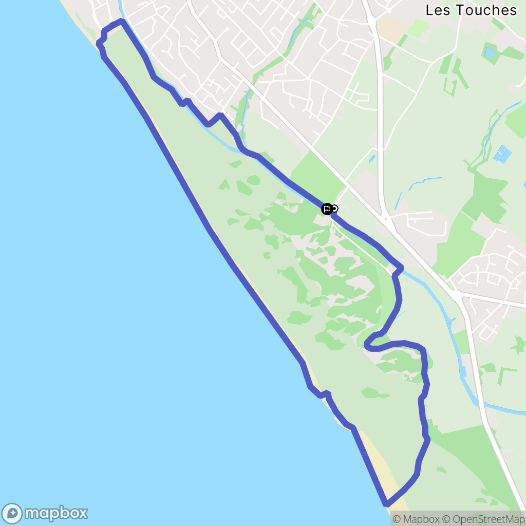 Saint-Gilles-Croix-de-Vie : carte du parcours de randonnée - France