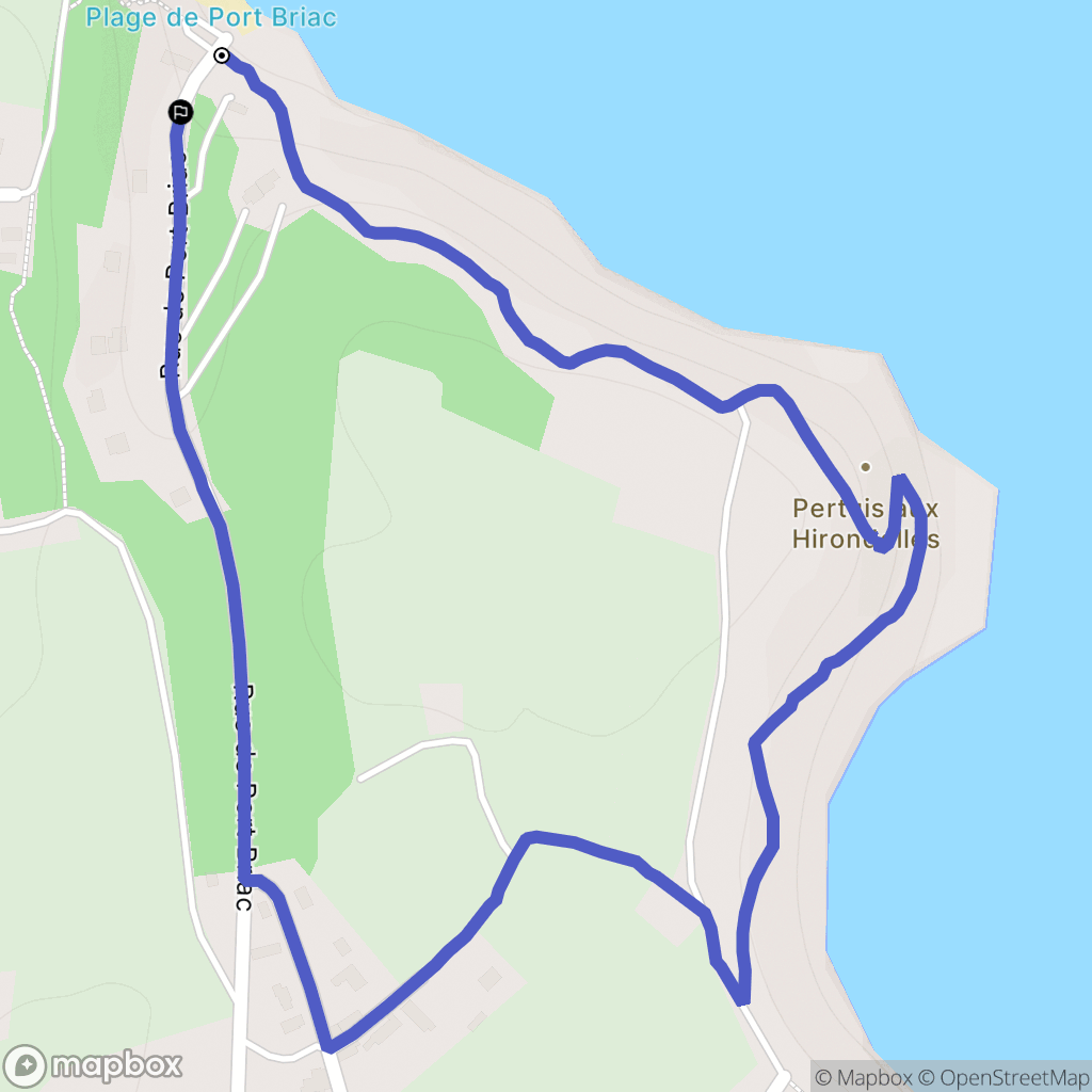 Cancale : carte du parcours de randonnée - France