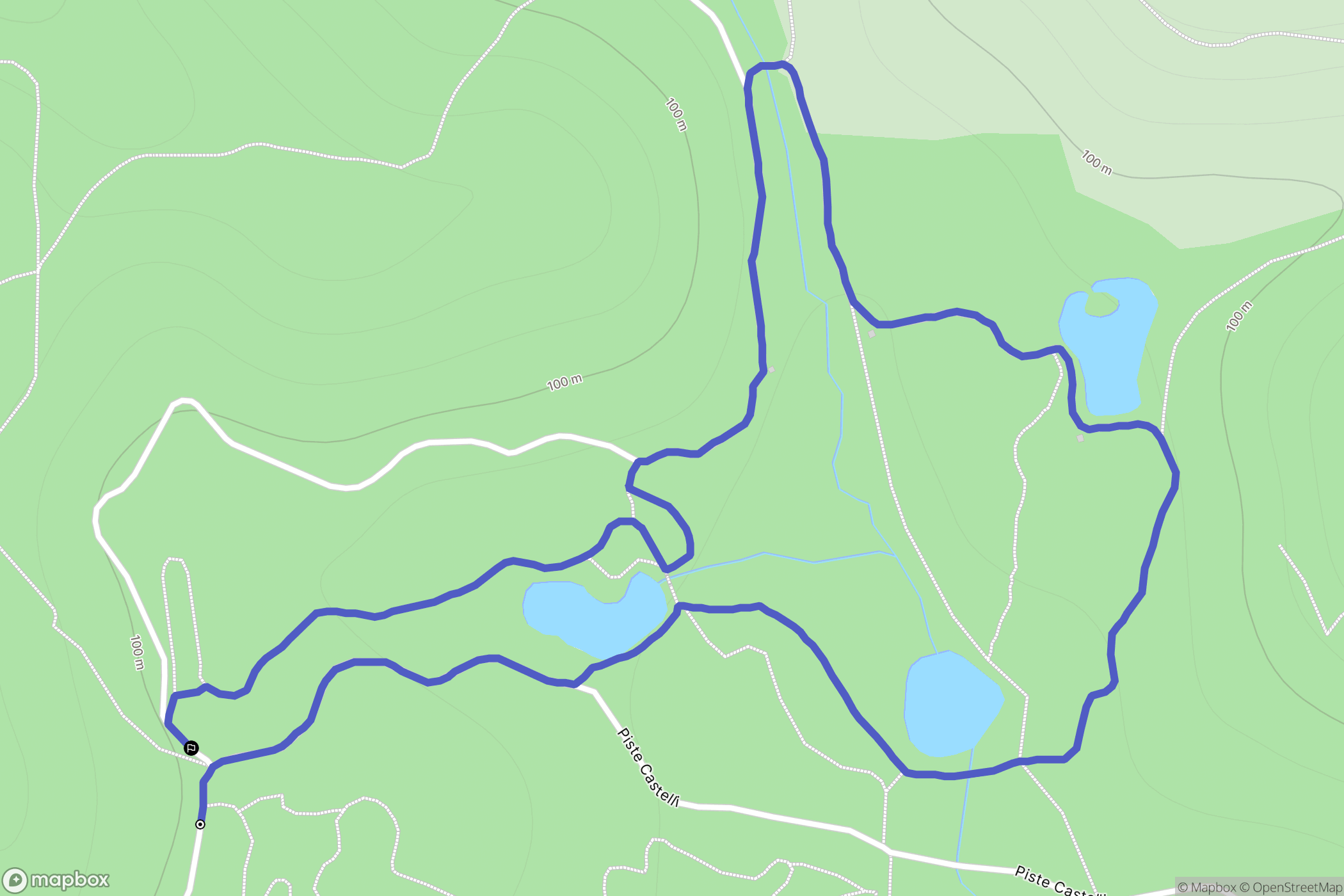 Saint-Raphaël : carte du parcours de randonnée - France