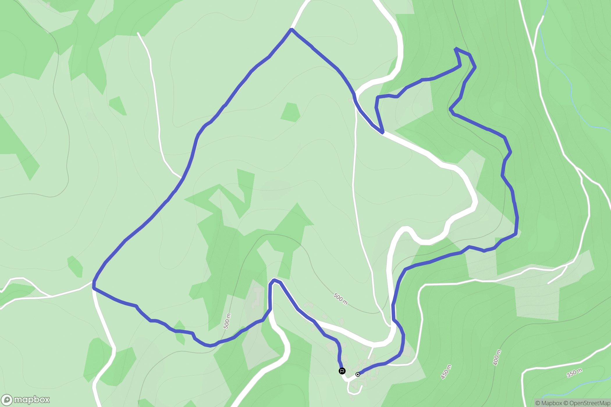 Florentin-la-Capelle : carte du parcours de randonnée - France