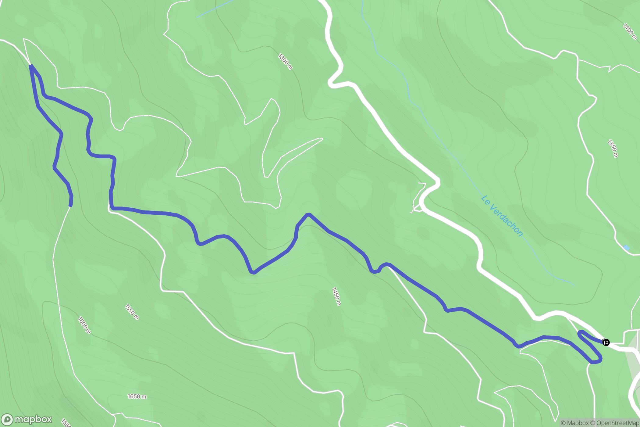Le Castellard-Melan : carte du parcours de randonnée - France