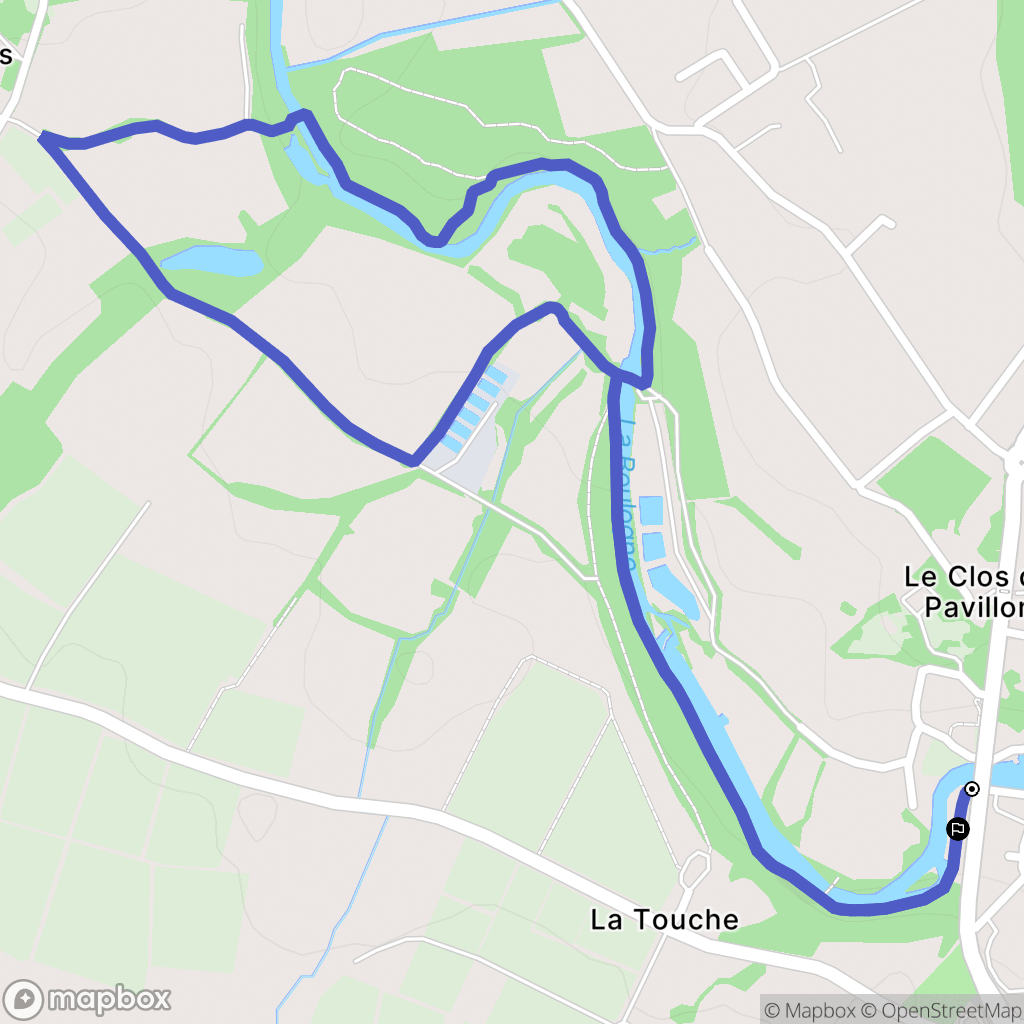 Rocheservière : carte du parcours de randonnée - France