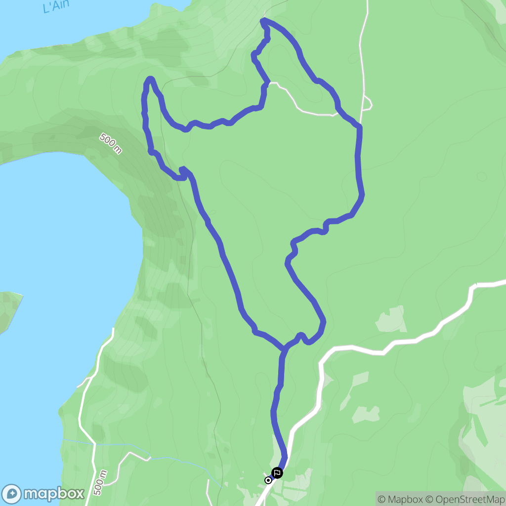 Lect : carte du parcours de randonnée - France