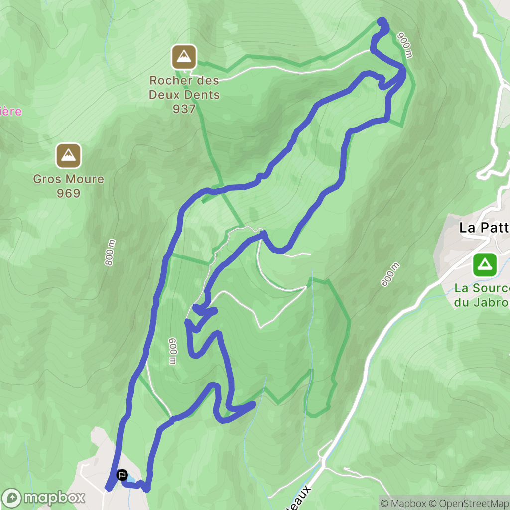 Dieulefit : carte du parcours de randonnée - France