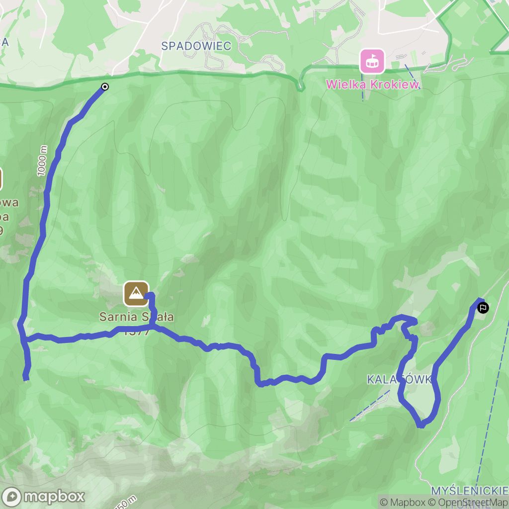 Zakopane: mapa trasy - Poland