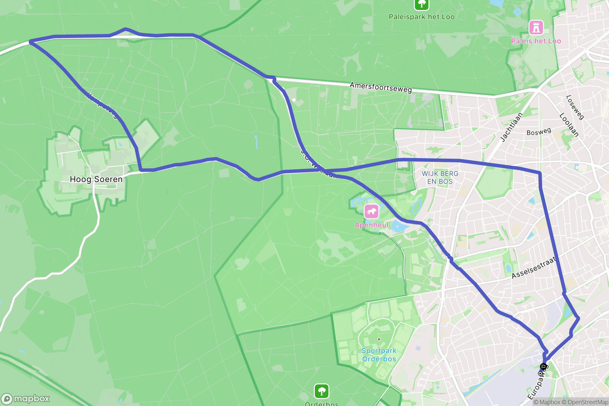 Apeldoorn: routekaart voor buitenactiviteiten - Netherlands