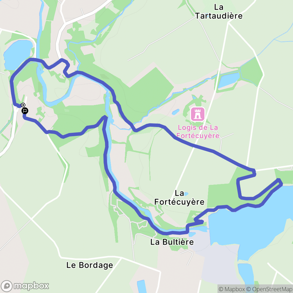 Chavagnes-en-Paillers : carte du parcours de randonnée - France