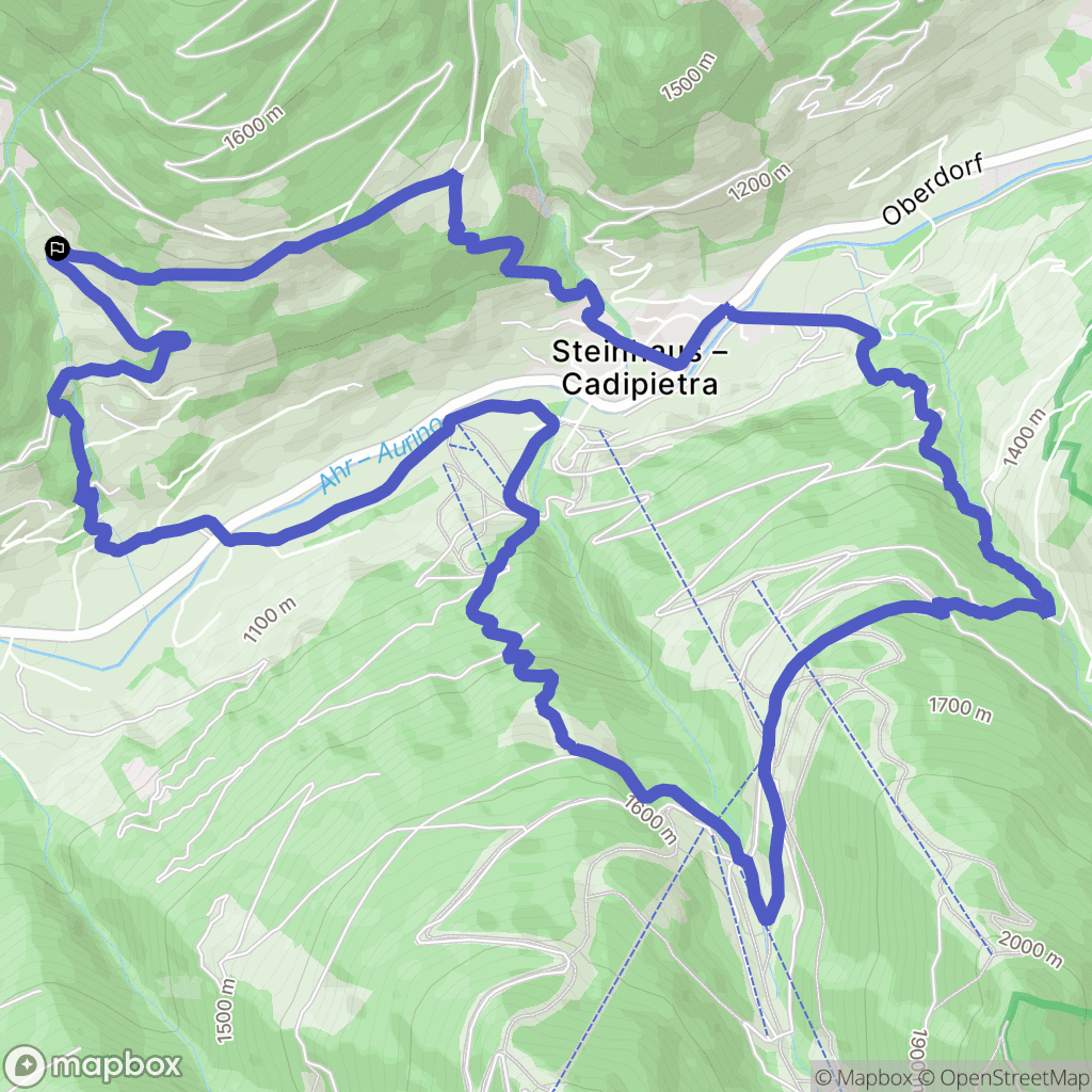  : carte du parcours de randonnée - Italy