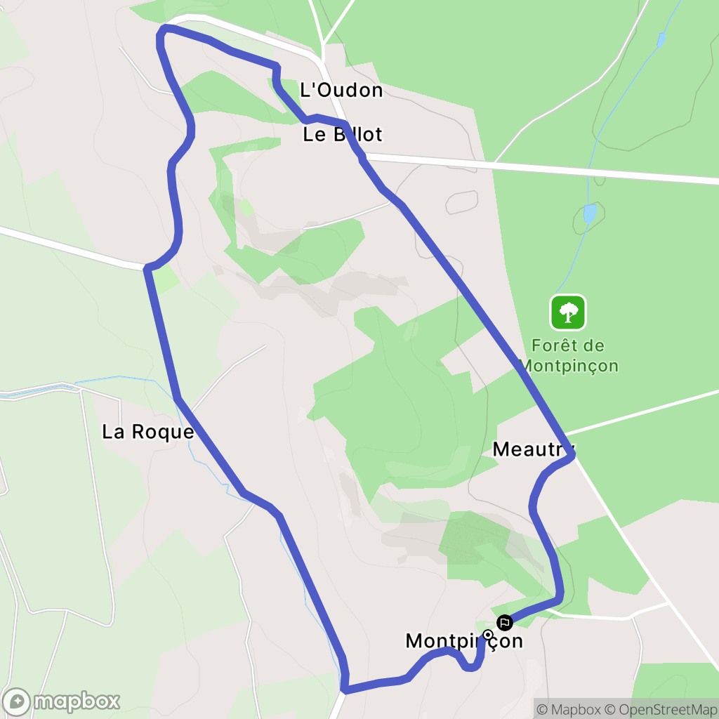 Saint-Pierre-en-Auge : carte du parcours de randonnée - France