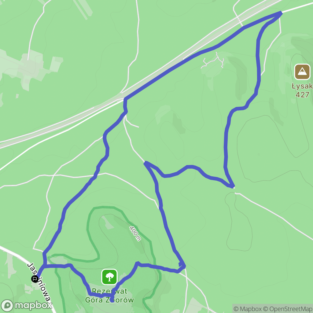 Podlesice: mapa trasy - Poland