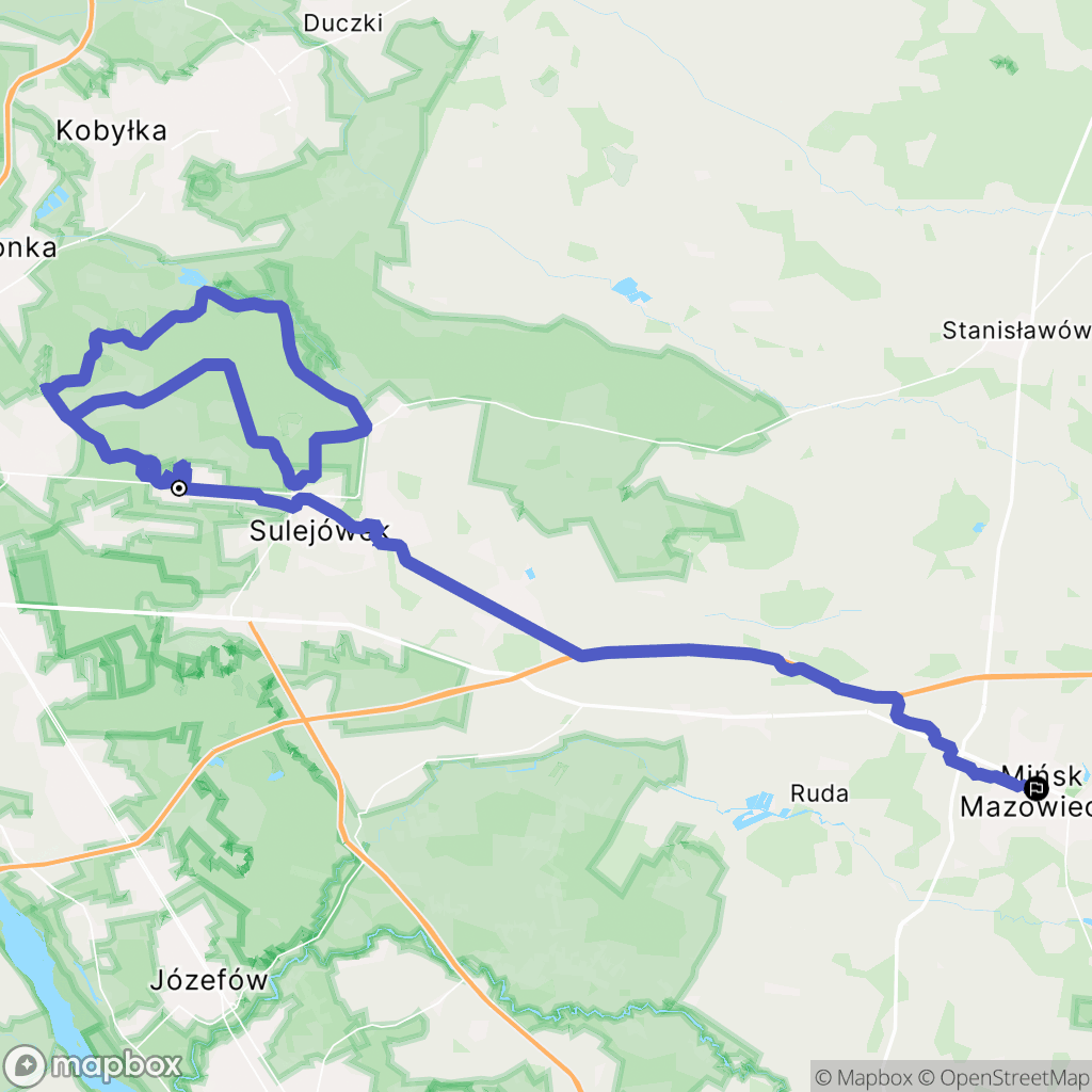 Warszawa: mapa trasy - Poland