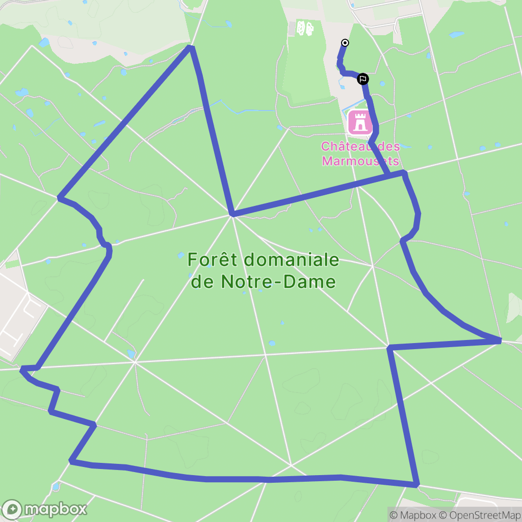 La Queue-en-Brie : carte du parcours de randonnée - France