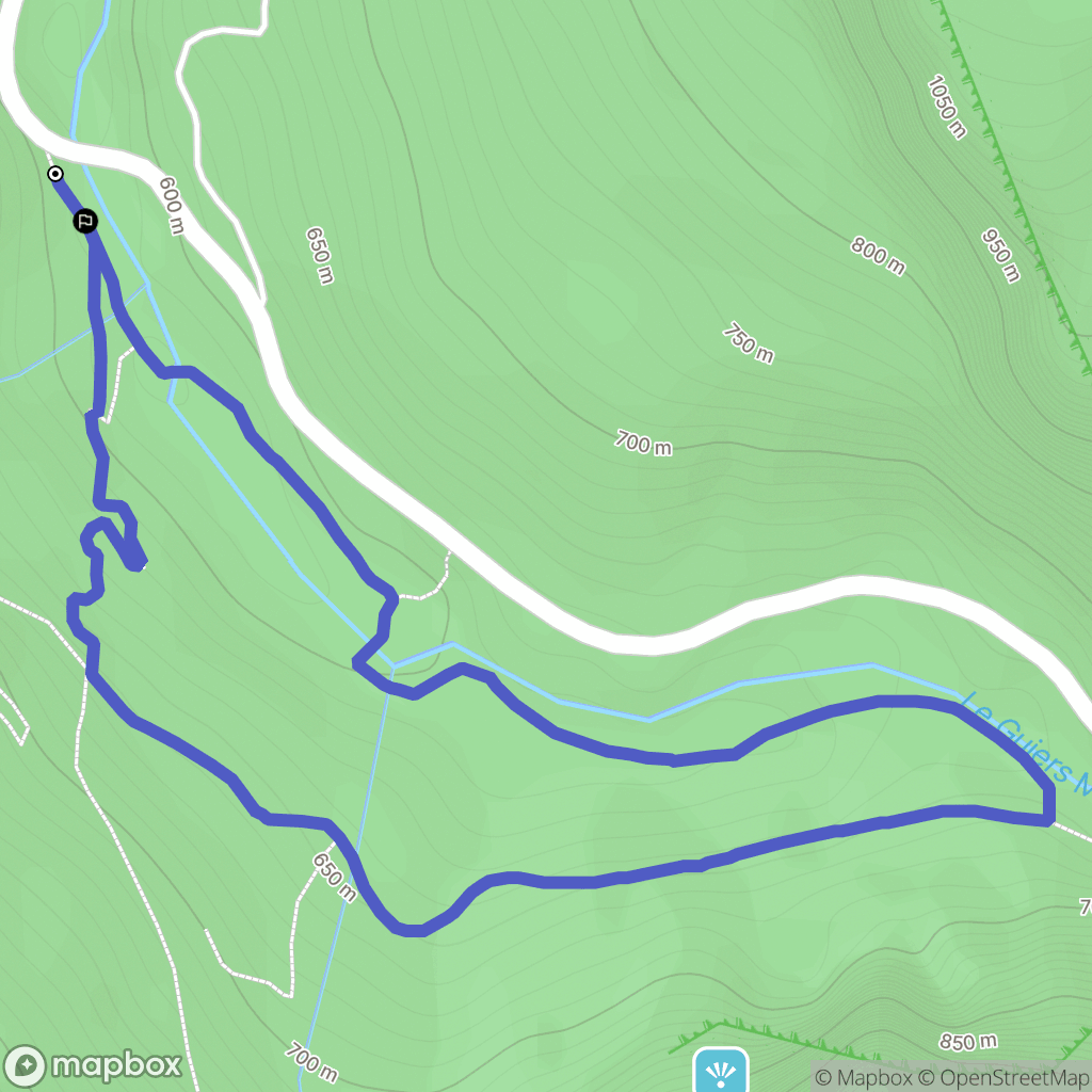 Saint-Laurent-du-Pont : carte du parcours de randonnée - France