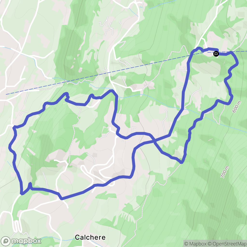  : carte du parcours de randonnée - Italy