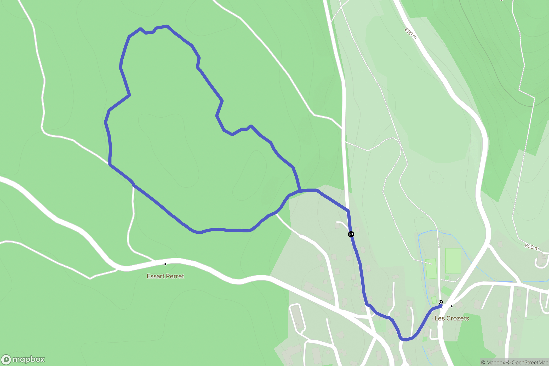 Les Crozets: routekaart voor buitenactiviteiten - France
