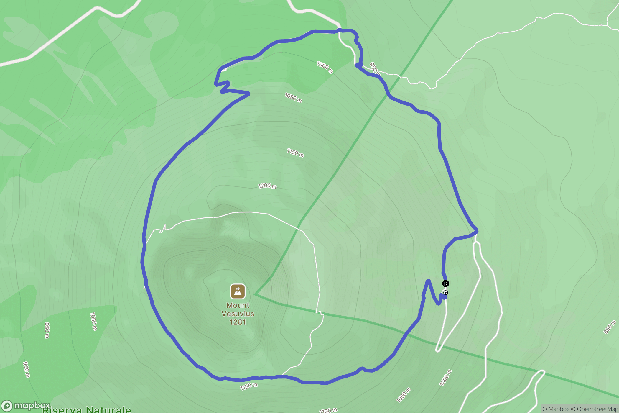  : carte du parcours de randonnée - Italy