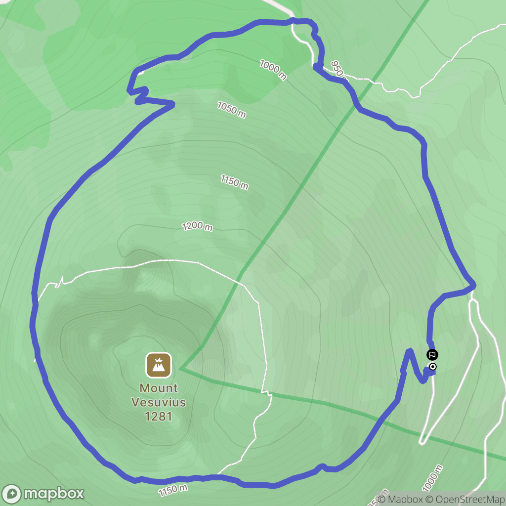  : carte du parcours de randonnée - Italy