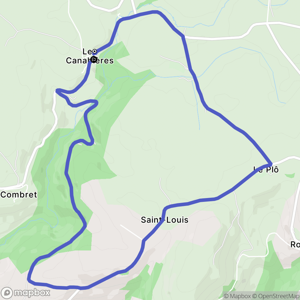 Salles-Curan : carte du parcours de randonnée - France