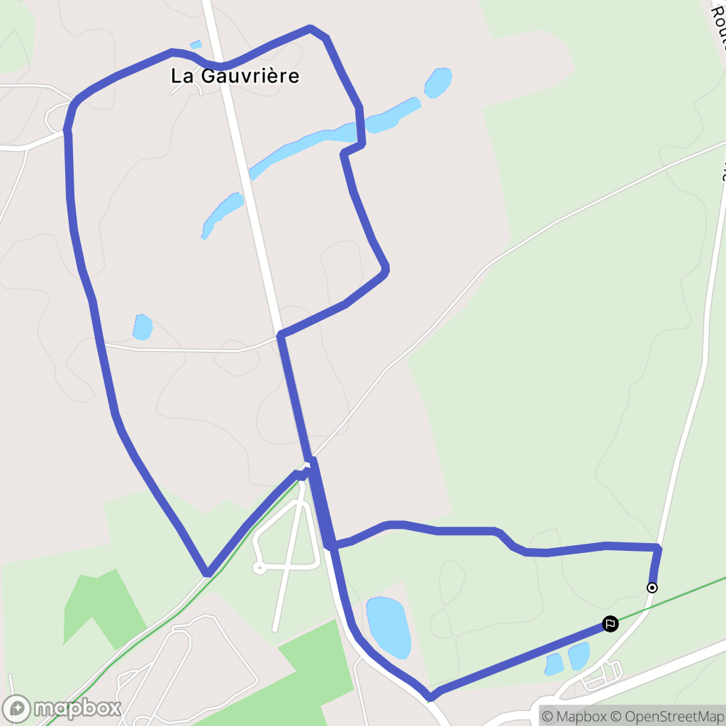 Coëx : carte du parcours de randonnée - France