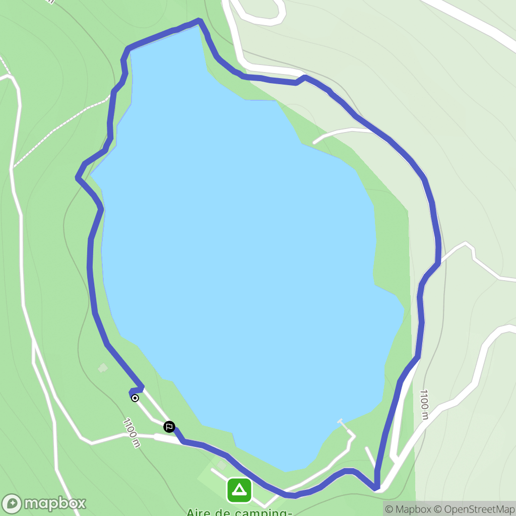 Coucouron : carte du parcours de randonnée - France