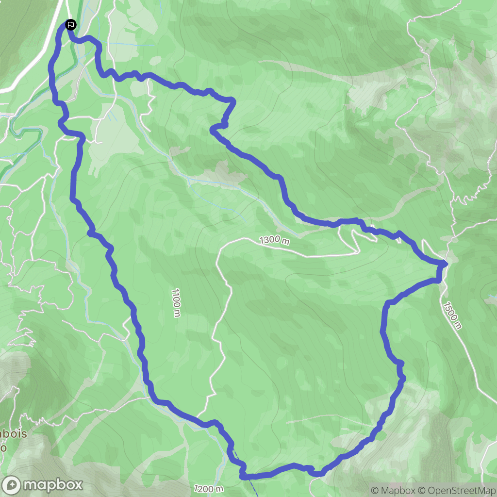  : carte du parcours de randonnée - Italy